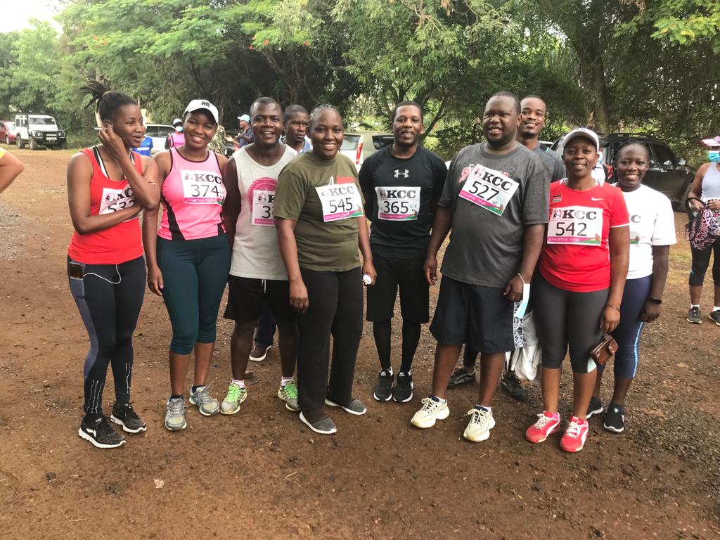 Below is a picture from the marathoners during the World AIDs Day and Campaign match.