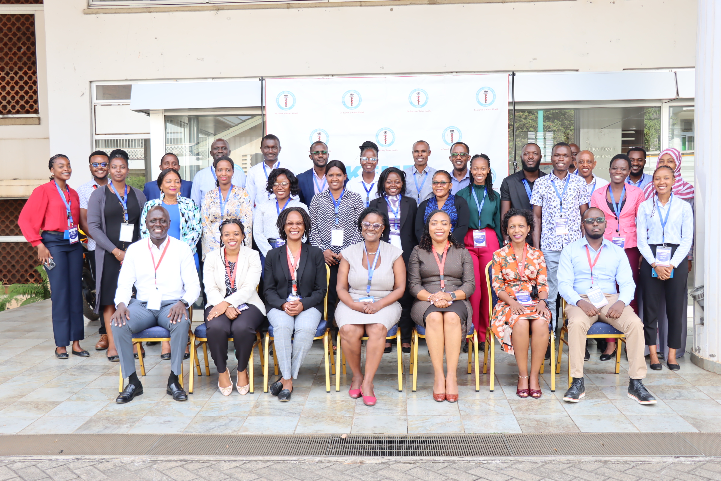 Participants in a group photo at the Genomics training